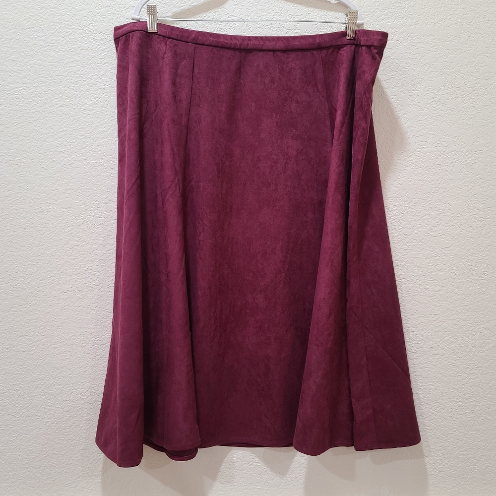 New CJ Banks Suede skirt